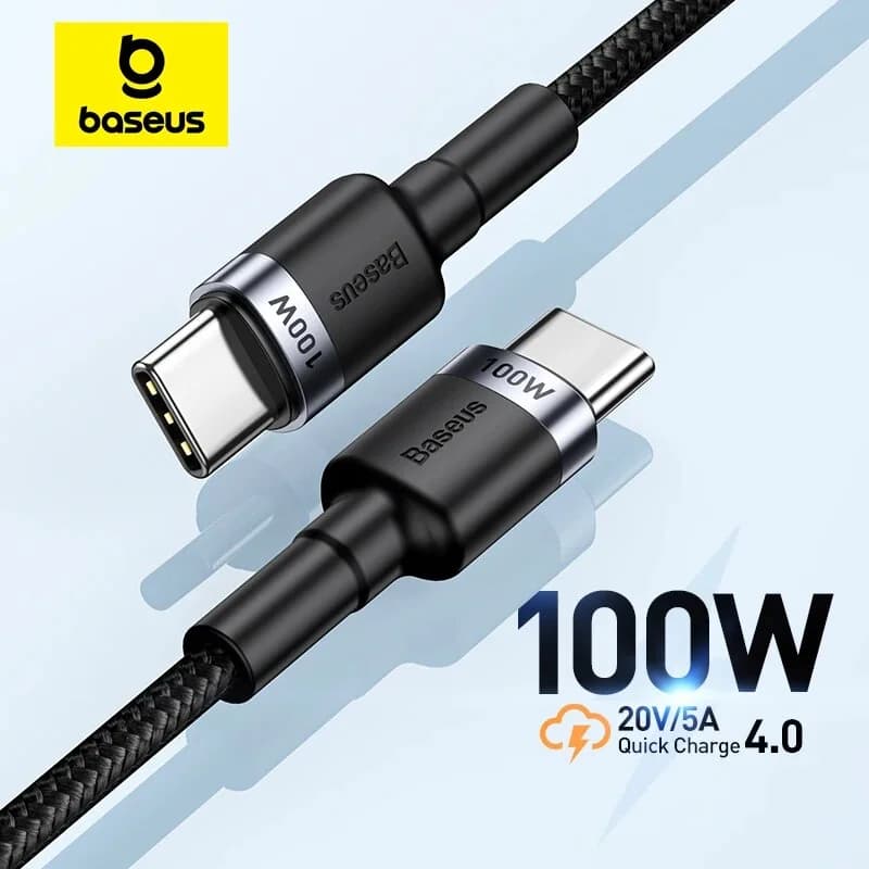 Cabo USB-C para USB-C, Carregamento Rápido PD 100W