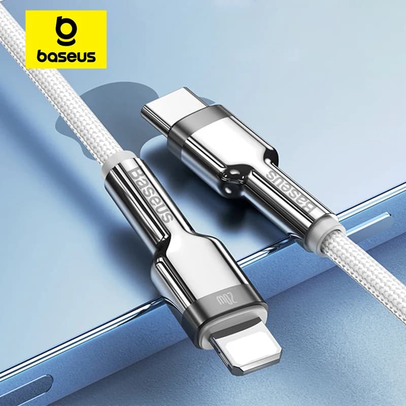 Cabo de Carregamento Rápido USB-C para Lightning 20W PD