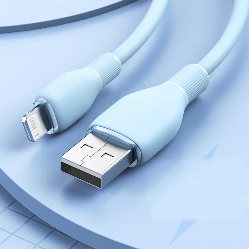 Cabo USB TPE 2.4A de Carregamento Rápido para iPhone e iPad