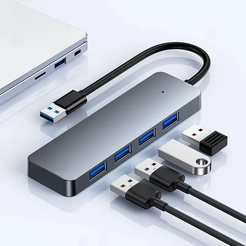 Hub USB 3.0 de 4 Portas para Laptop